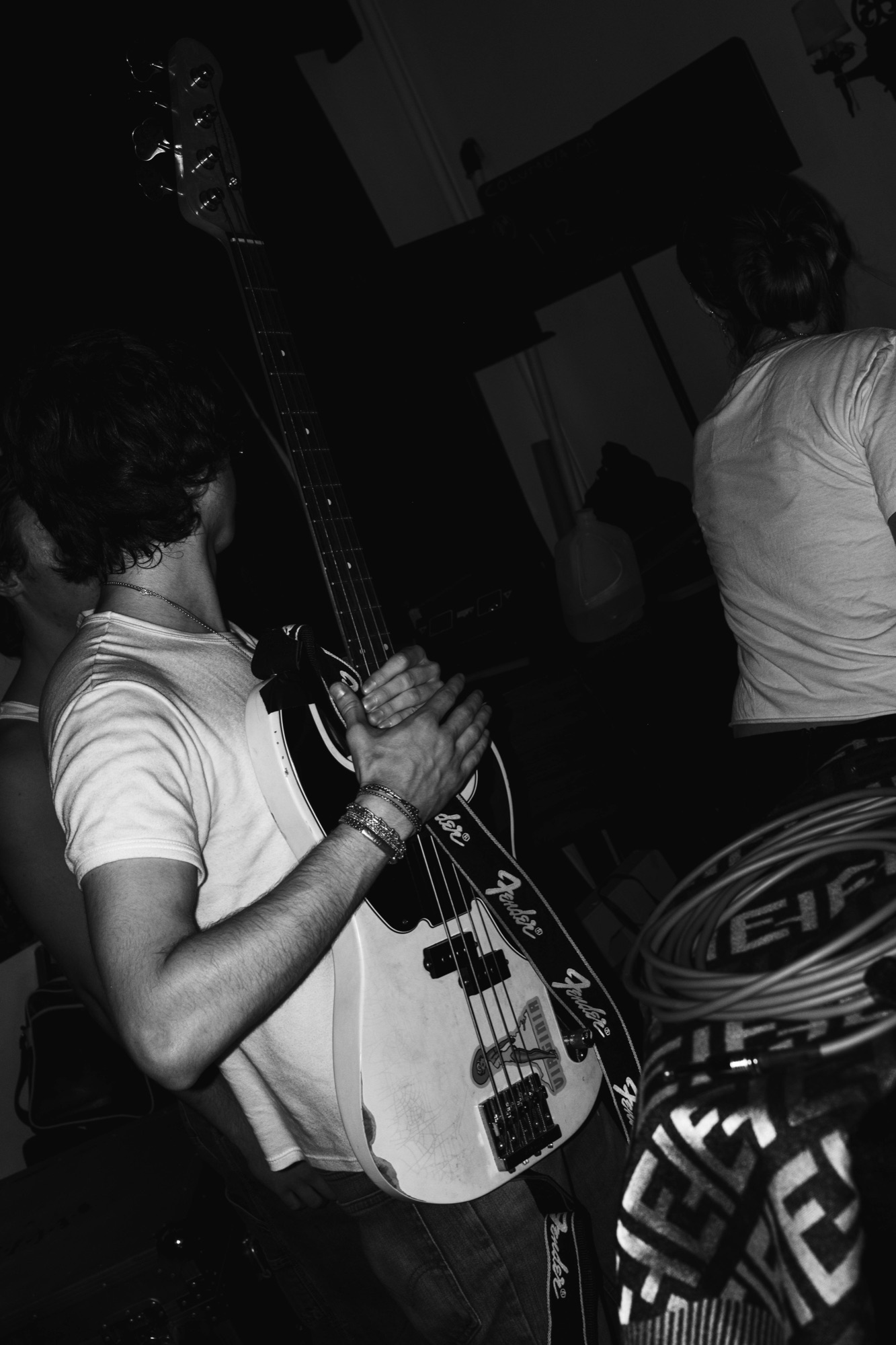 New Virginia bassist on stage